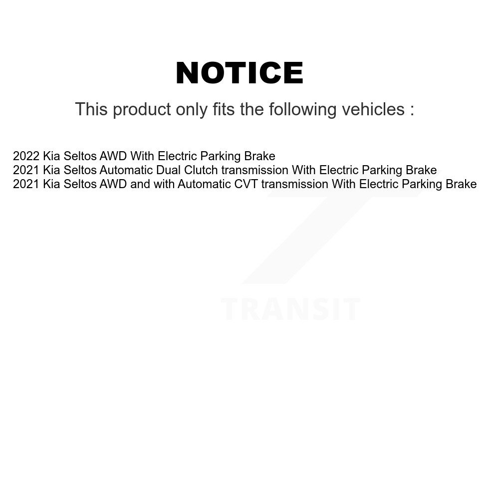 Front Rear Ceramic Brake Pads Kit For Kia Seltos With Electric Parking KCX-100642 - Image 2