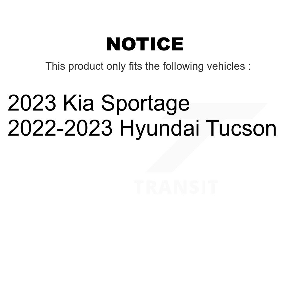 Front Rear Ceramic Brake Pads Kit For Hyundai Tucson Kia Sportage KCX-100682 - Image 2