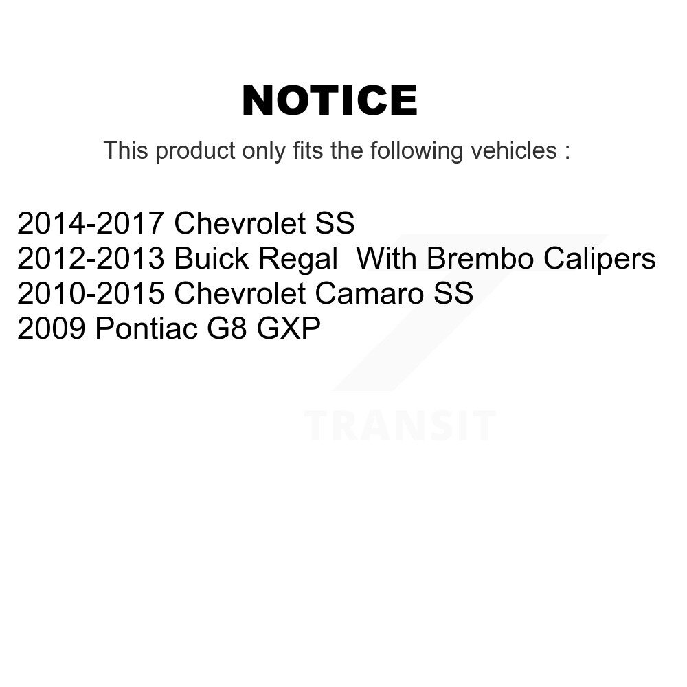 Front Coat Drill Slot Disc Brake Rotor Pair For Chevrolet Camaro Pontiac G8 Buick Regal SS KD-100005 - Image 2
