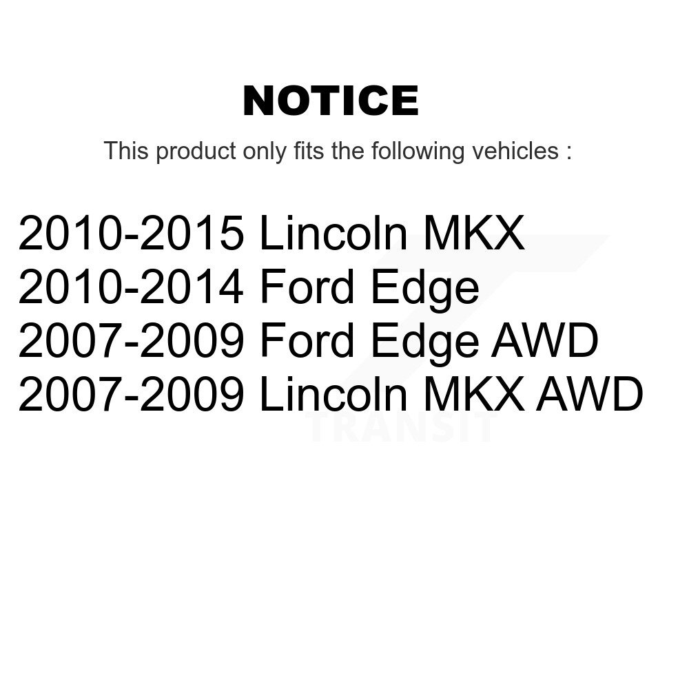 Front Coated Disc Brake Rotors Pair For Ford Edge Lincoln MKX KG-100092 - Image 2