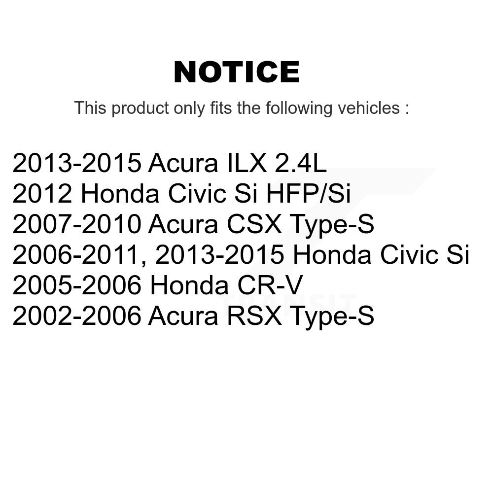 Front Coated Disc Brake Rotors Pair For Honda Civic Acura CR-V CSX ILX RSX KG-100222 - Image 2
