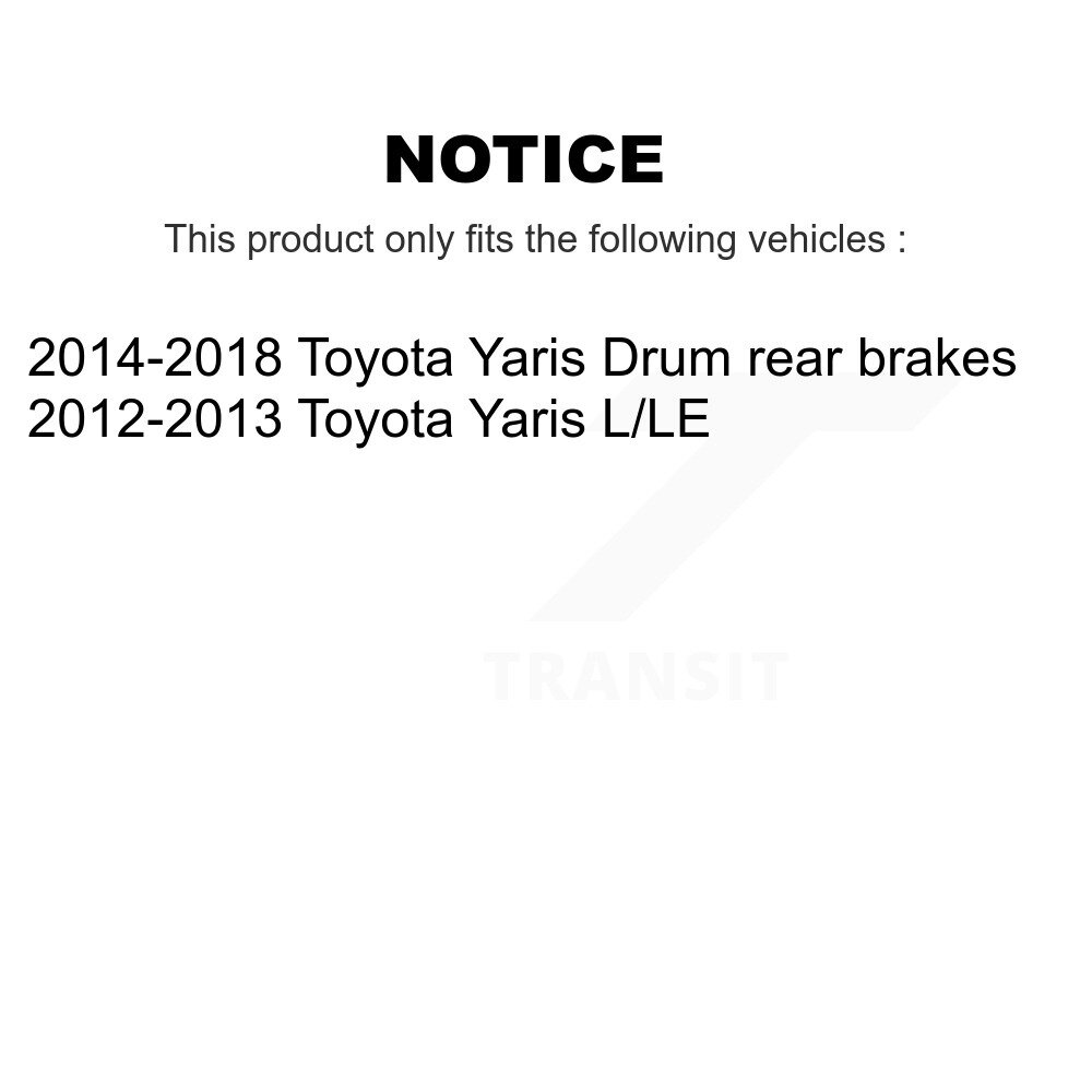 Front Rear Coated Disc Brake Rotors Kit For Toyota Yaris KG-101033 - Image 2