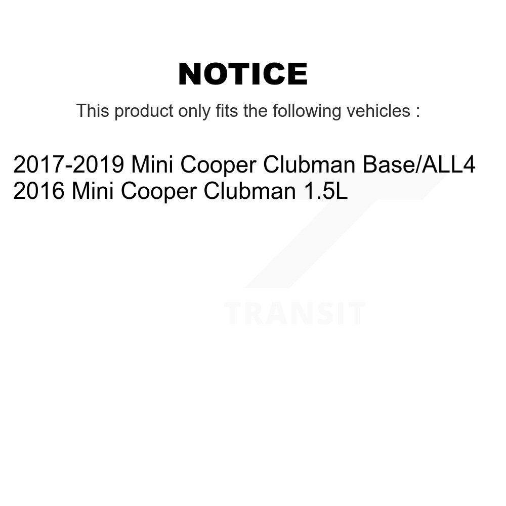 Front Rear Coated Disc Brake Rotors Kit For Mini Cooper Clubman KG-101559 - Image 2