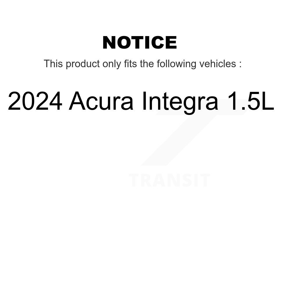 Front Rear Coated Disc Brake Rotors Kit For 2024 Acura Integra 1.5L KG-102071 - Image 2