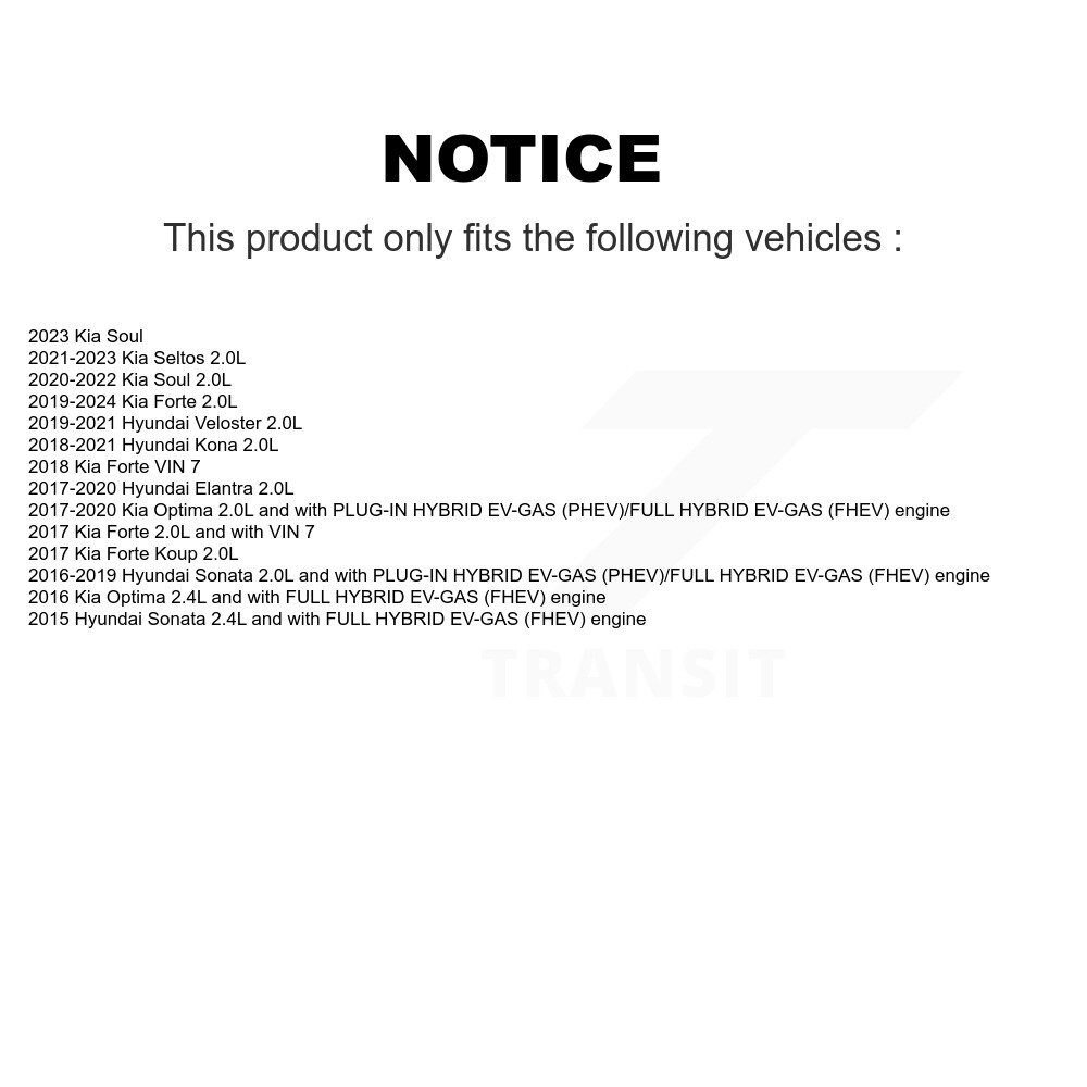 Ignition Coil (2 Pack) For Hyundai Elantra Kia Kona Forte Sonata Seltos Soul Optima Koup KMP-100015 - Image 2