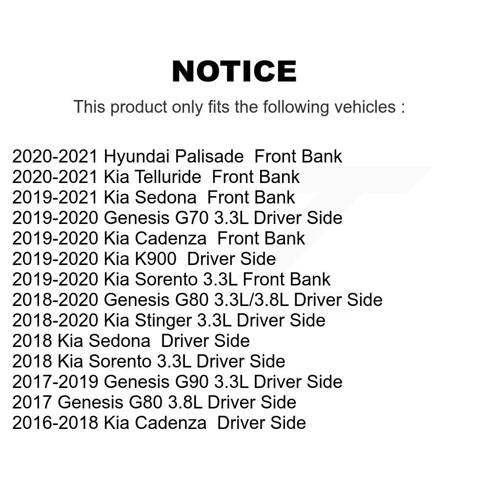 Ignition Coil (2 Pack) For Kia Sorento Sedona Hyundai Palisade Telluride Stinger Genesis KMP-100063 - Image 2