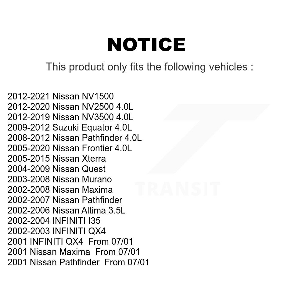 Ignition Coil (2 Pack) For Nissan Frontier Pathfinder Altima Xterra Murano Maxima NV2500 KMP-100123 - Image 2
