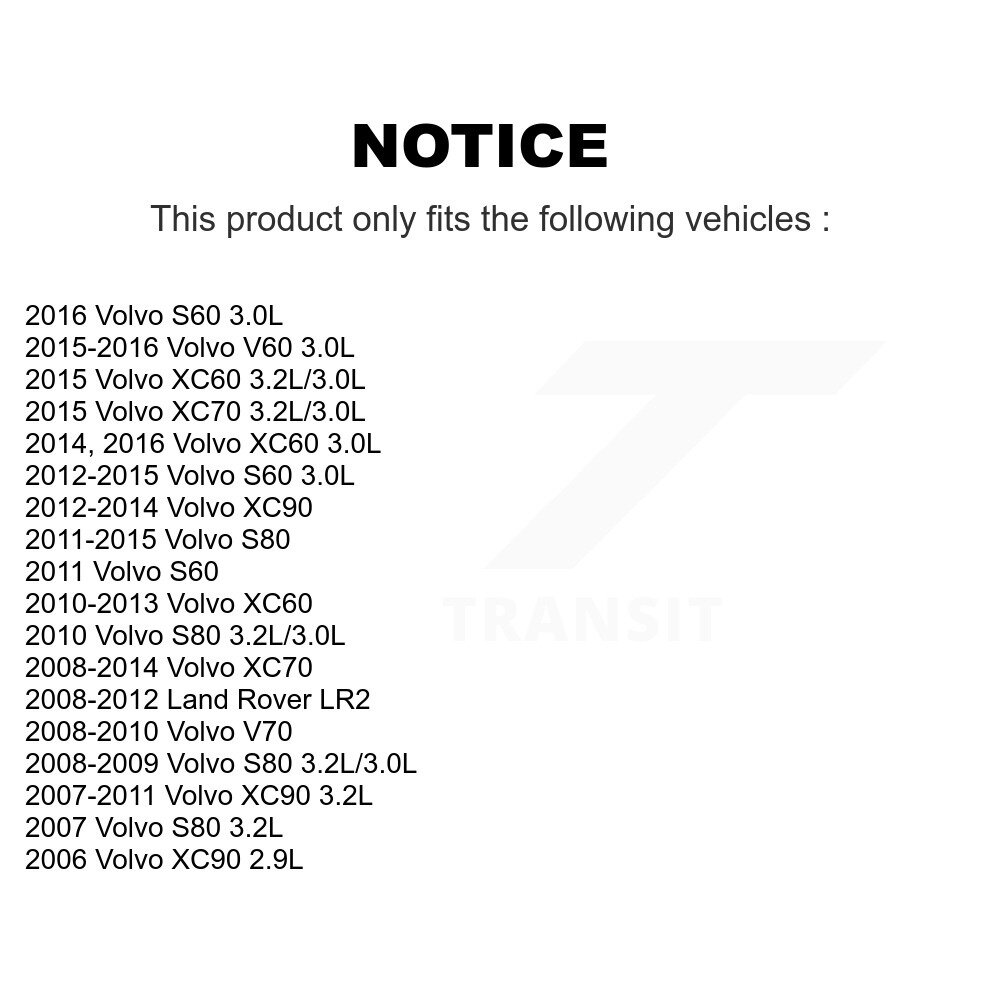 Ignition Coil (2 Pack) For Volvo XC60 XC90 XC70 S60 Land Rover LR2 S80 V60 V70 KMP-100129 - Image 2