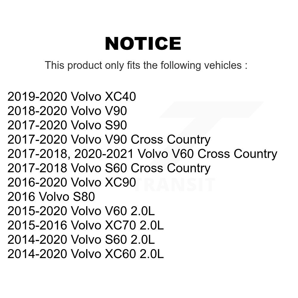 Ignition Coil (2 Pack) For Volvo XC60 XC90 XC40 S60 V60 Cross Country XC70 S90 V90 S80 KMP-100130 - Image 2