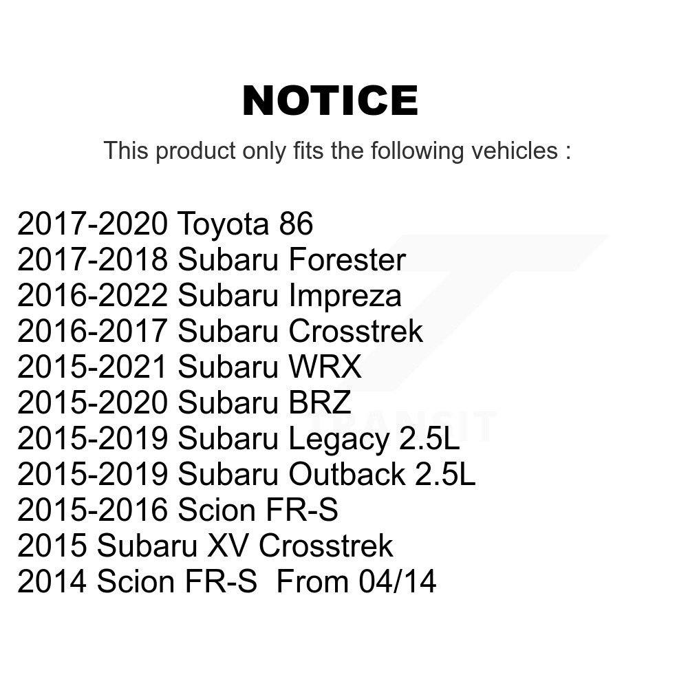Ignition Coil (3 Pack) For Subaru Outback Forester WRX Crosstrek Legacy XV BRZ Scion FR-S KMP-100233 - Image 2