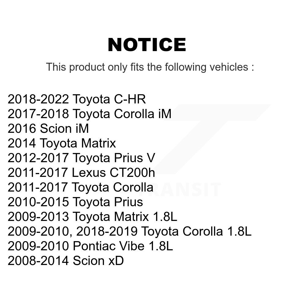 Ignition Coil (4 Pack) For Toyota Corolla Matrix C-HR Pontiac Vibe Prius V iM Lexus Scion KMP-100445 - Image 2
