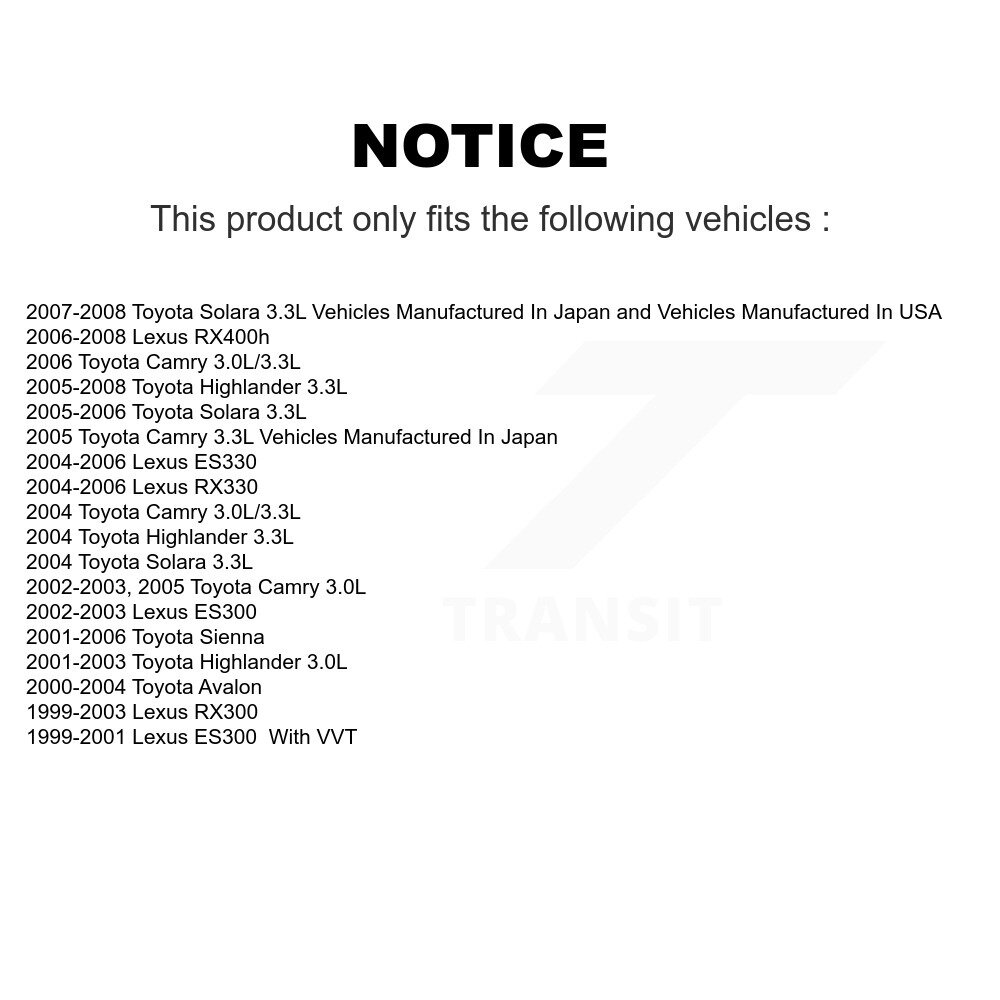 Ignition Coil (5 Pack) For Toyota Camry Sienna Highlander Lexus RX330 Solara RX400h ES330 KMP-100599 - Image 2