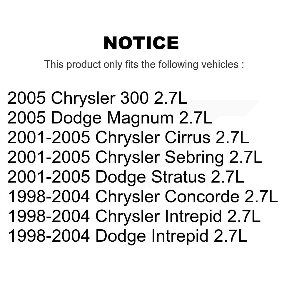 Ignition Coil (6 Pack) For Chrysler Sebring 300 Dodge Intrepid Magnum Concorde Stratus KMP-100987 - Image 2