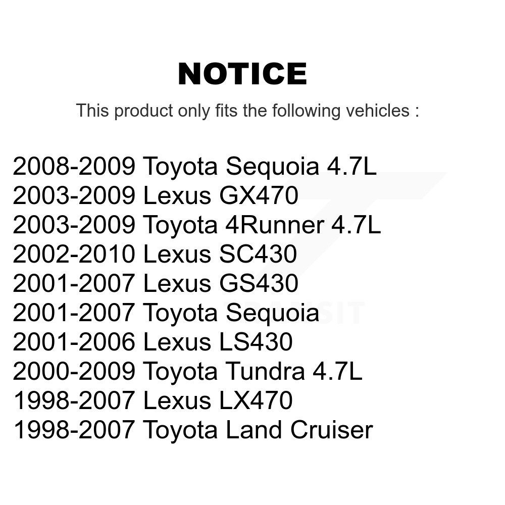 Ignition Coil (8 Pack) For Toyota Tundra 4Runner Lexus Sequoia SC430 GX470 LS430 LX470 KMP-101097 - Image 2