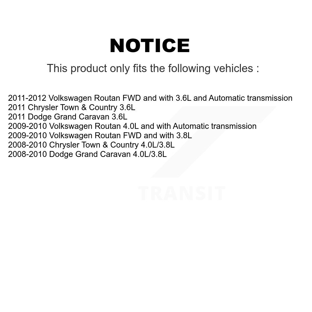 Front Left CV Axle Shaft And Bearing Kit For Dodge Grand Caravan Chrysler Town & Country KN7-100026 - Image 2