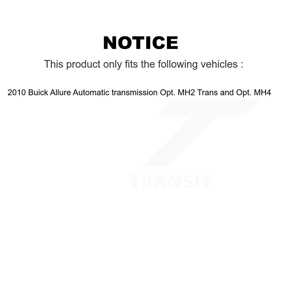 Front Left CV Axle Shaft And Bearing Kit For 2010 Buick Allure Opt. MH2 Trans MH4 KN7-100074 - Image 2