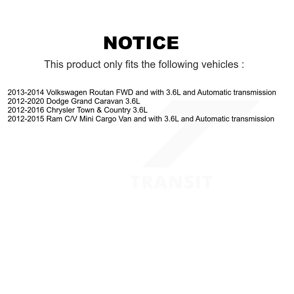 Front Left CV Axle Shaft Bearing Kit For Dodge Grand Caravan Chrysler Town & Country Ram KN7-100122 - Image 2