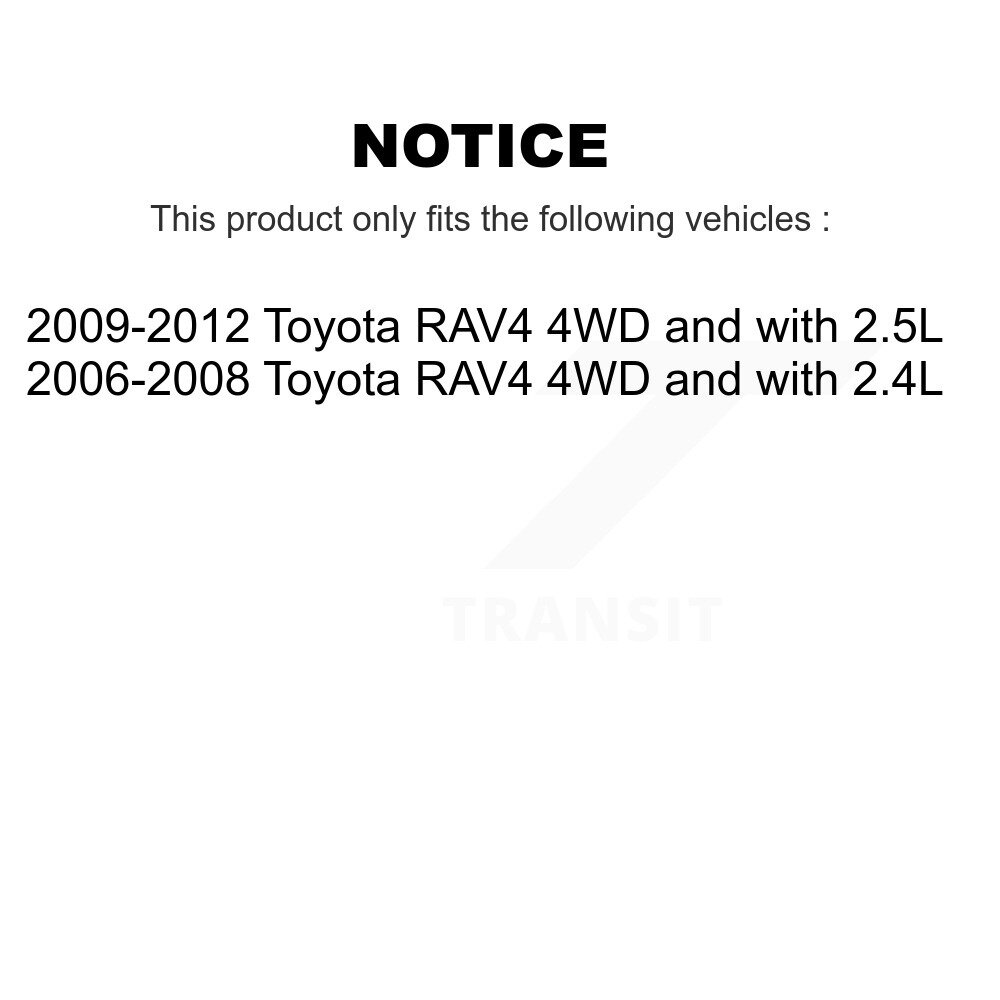 Front Left CV Axle Drive Shaft And Complete Hub Bearing Assembly Kit For Toyota RAV4 KN7-100138 - Image 2