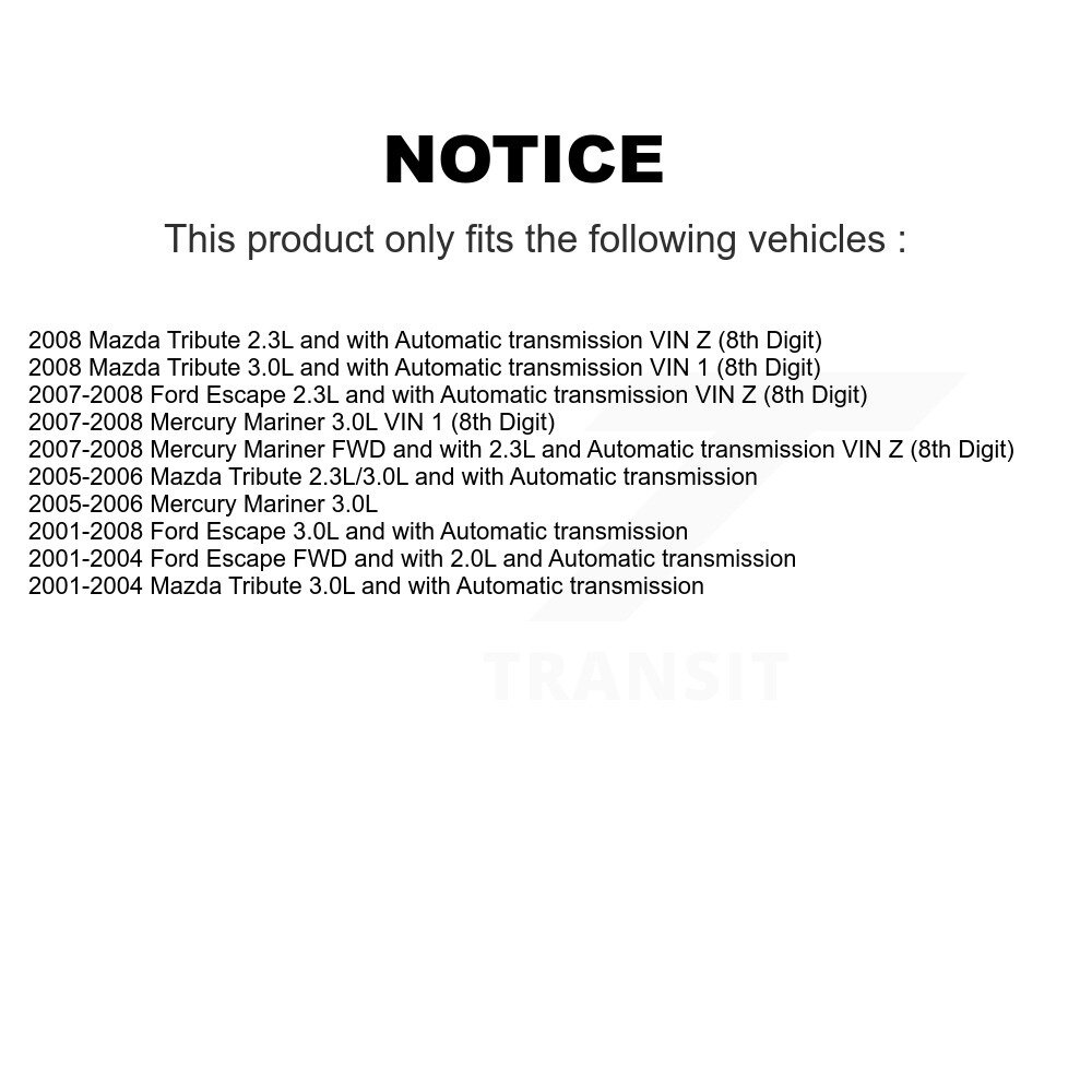 Front Left CV Axle Drive And Bearing Kit For Ford Escape Mazda Tribute Mercury Mariner KN7-100168 - Image 2
