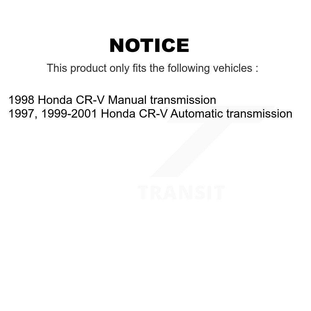 Front Left CV Axle Drive Shaft Complete Assembly And Wheel Bearing Kit For Honda CR-V KN7-100193 - Image 2