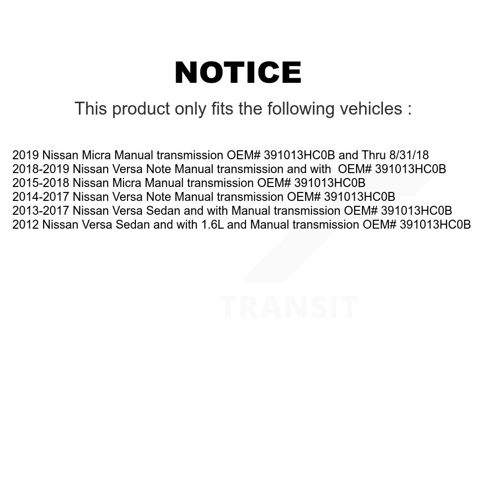 Front Left CV Axle Drive Shaft Assembly And Wheel Bearing Kit For Nissan Micra Versa Note KN7-100224 - Image 2