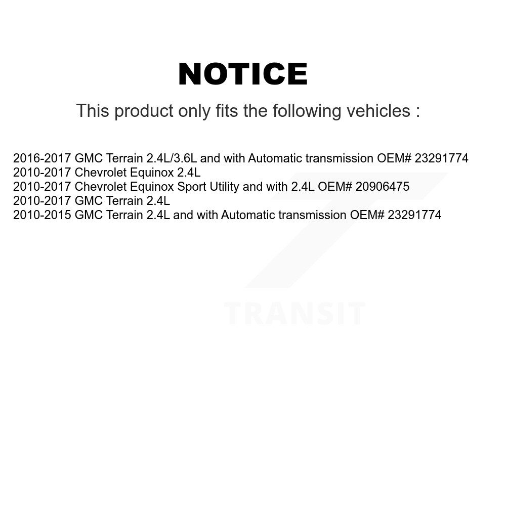 Front Right CV Axle Drive Shaft And Hub Bearing Kit For Chevrolet Equinox GMC Terrain KN7-100237 - Image 2