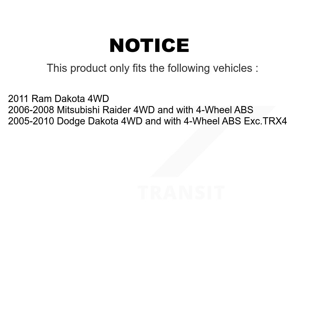 Front Right CV Axle Drive Shaft And Bearing Kit For Dakota Dodge Ram Mitsubishi Raider KN7-100257 - Image 2