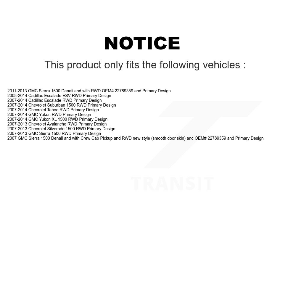 Front Right CV Axle Shaft & Bearing Kit For Chevrolet GMC Sierra 1500 Silverado Avalanche KN7-100280 - Image 2