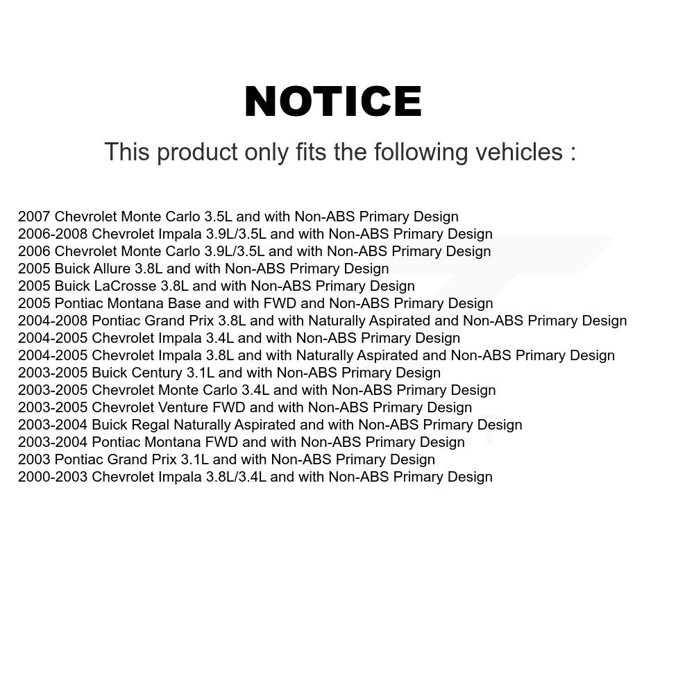 Front Right CV Axle Shaft Bearing Kit For Chevrolet Impala Pontiac Grand Prix Buick Monte KN7-100344 - Image 2
