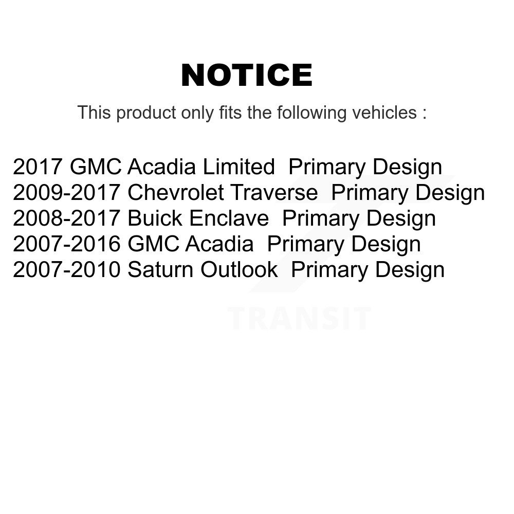 Front Right CV Axle Shaft And Bearing Kit For GMC Acadia Buick Enclave Chevrolet Traverse KN7-100361 - Image 2