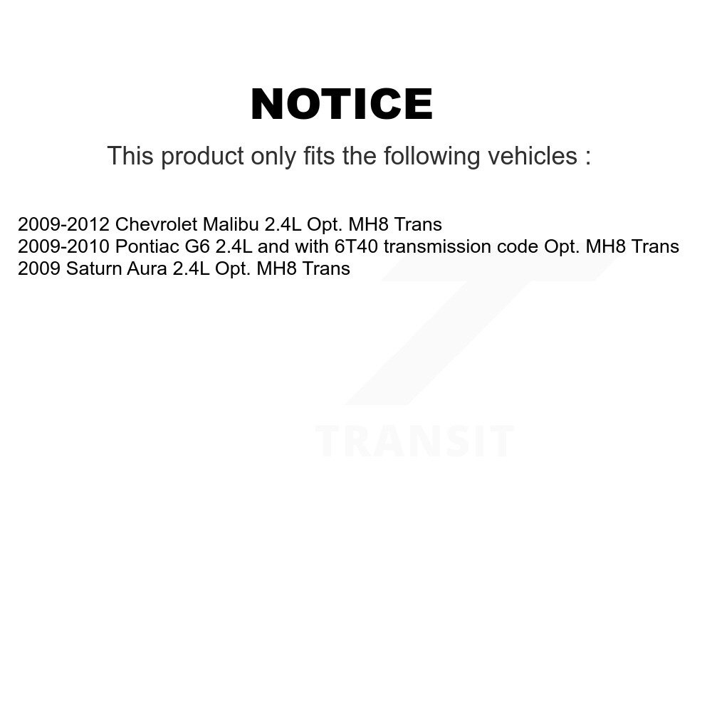 Front CV Axle Drive Shaft And Hub Bearing Kit For Chevrolet Malibu Pontiac G6 Saturn Aura KN7-100370 - Image 2