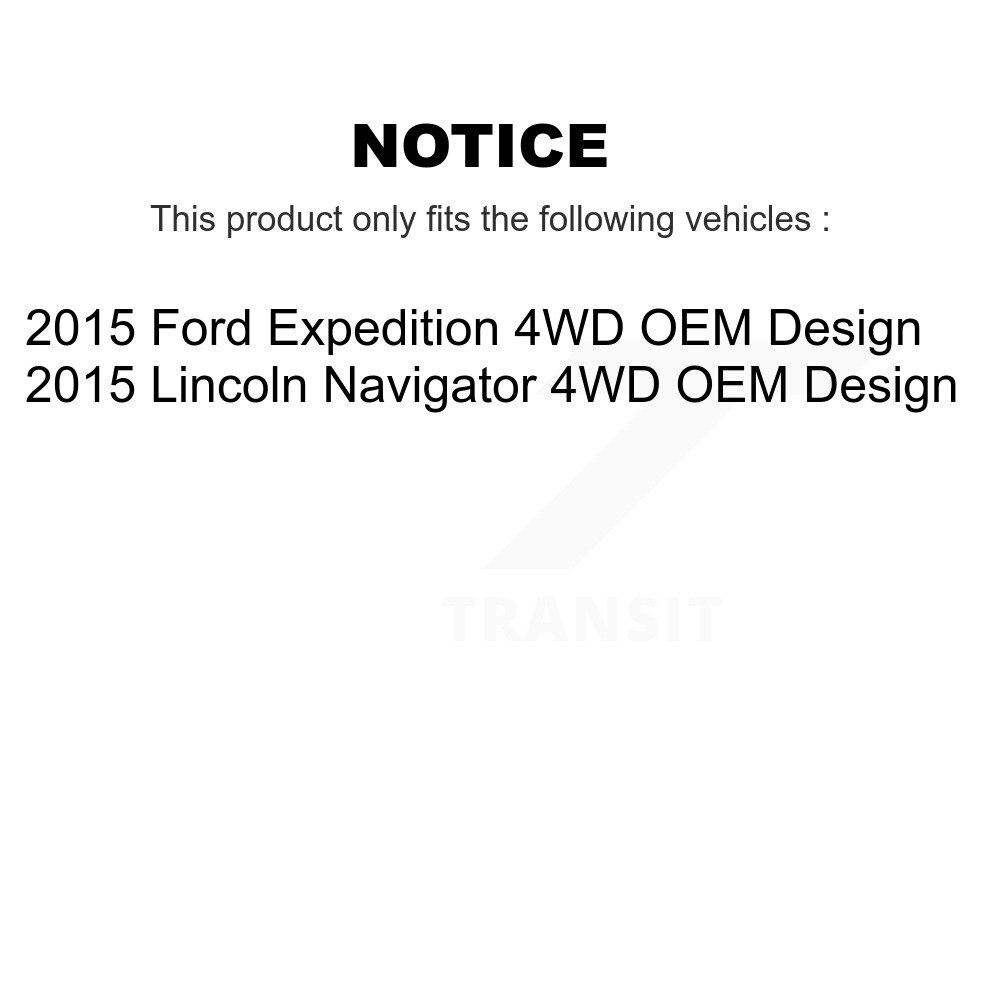 Front CV Axle Drive Shaft And Bearing Kit For 2015 Ford Expedition Lincoln Navigator 4WD KN7-100468 - Image 2