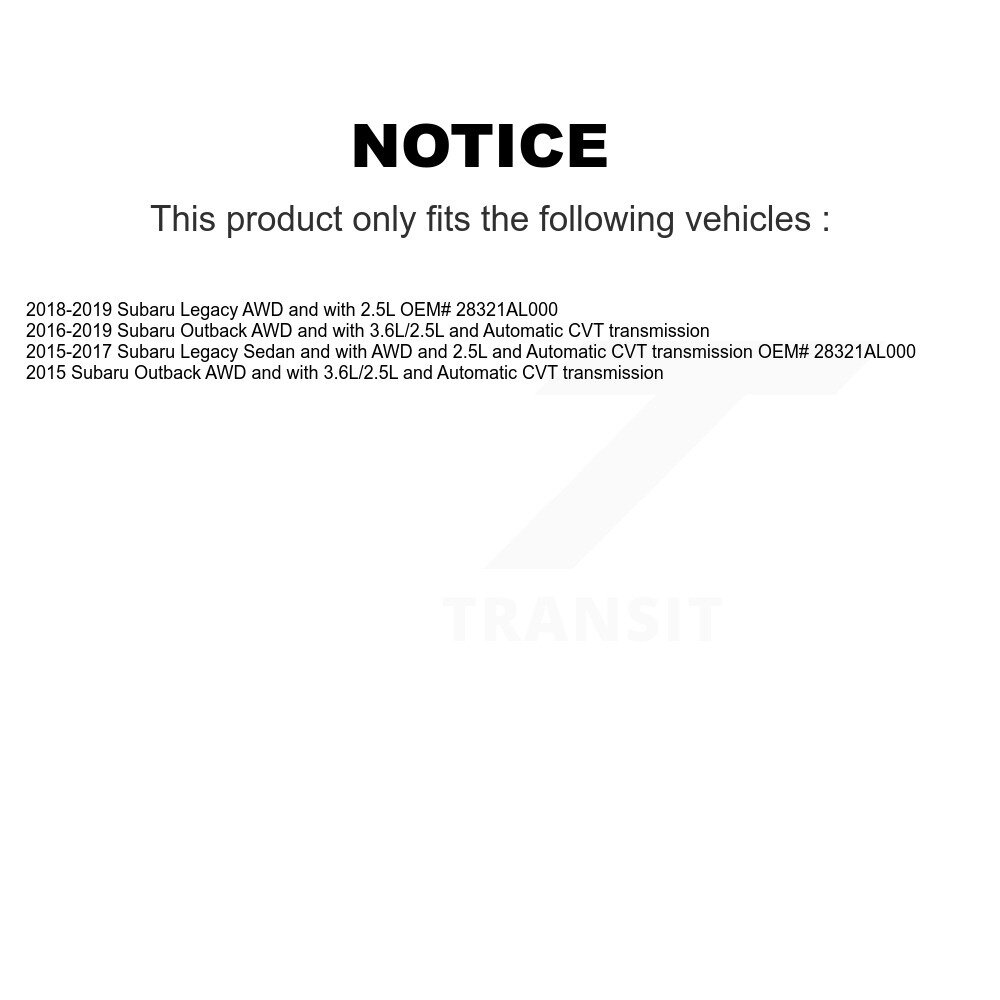 Front CV Axle Drive Shaft And Complete Hub Bearing Assembly Kit For Subaru Outback Legacy KN7-100473 - Image 2
