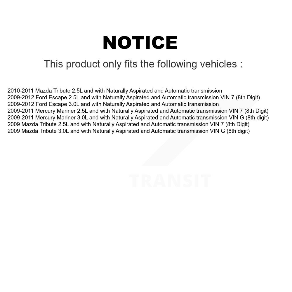 Front CV Axle Drive Shaft And Bearing Kit For Ford Escape Mazda Tribute Mercury Mariner KN7-100585 - Image 2