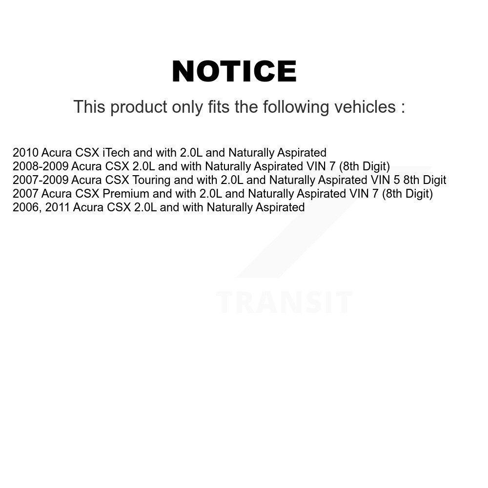 Front Right CV Axle Drive Shaft Complete Assembly And Wheel Bearing Kit For Acura CSX KN7-100600 - Image 2