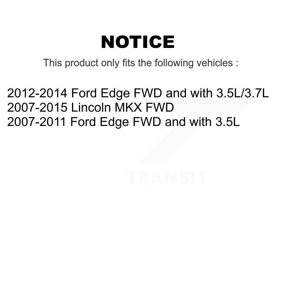 Front Right CV Axle Drive Shaft Assembly And Wheel Bearing Kit For Ford Edge Lincoln MKX KN7-100649 - Image 2