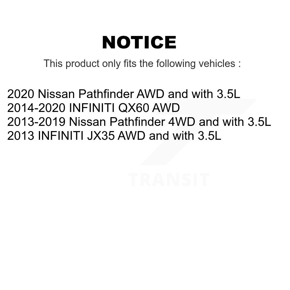 Rear Left CV Axle Drive Shaft And Bearing Kit For Nissan Pathfinder INFINITI QX60 JX35 KN7-100702 - Image 2