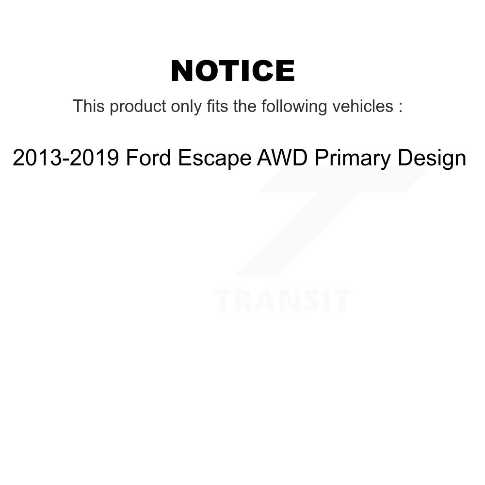 Rear Right CV Axle Shaft And Hub Bearing Kit For 2013-2019 Ford Escape AWD Primary Design KN7-100730 - Image 2