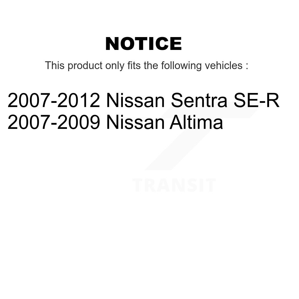 Front Rear Ceramic Disc Brake Pads Kit For Nissan Sentra Altima KNF-100039 - Image 2