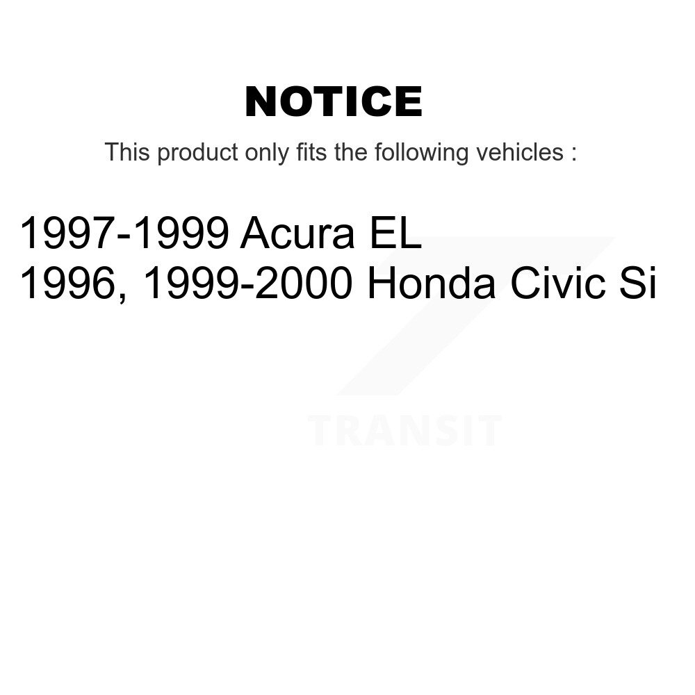 Front Rear Ceramic Disc Brake Pads Kit For Honda Civic Acura EL KNF-100105 - Image 2