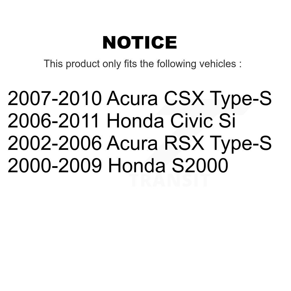 Front Rear Ceramic Disc Brake Pads Kit For Honda Civic Acura CSX RSX S2000 KNF-100110 - Image 2