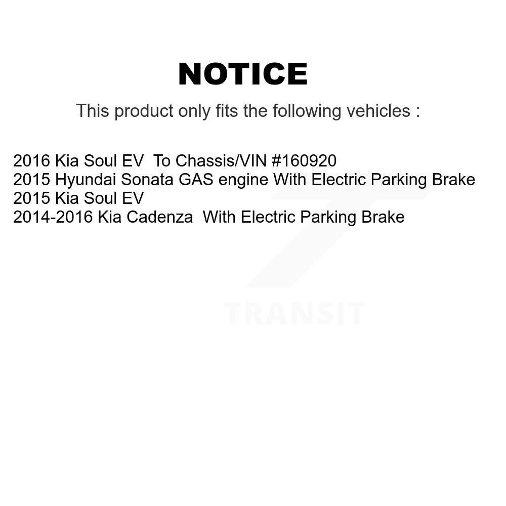 Front Rear Ceramic Disc Brake Pads Kit For Hyundai Sonata Kia Soul EV Cadenza KNF-100164 - Image 2