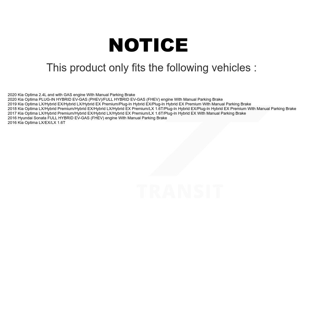 Front Rear Ceramic Disc Brake Pads Kit For Kia Optima Hyundai Sonata KNF-100178 - Image 2