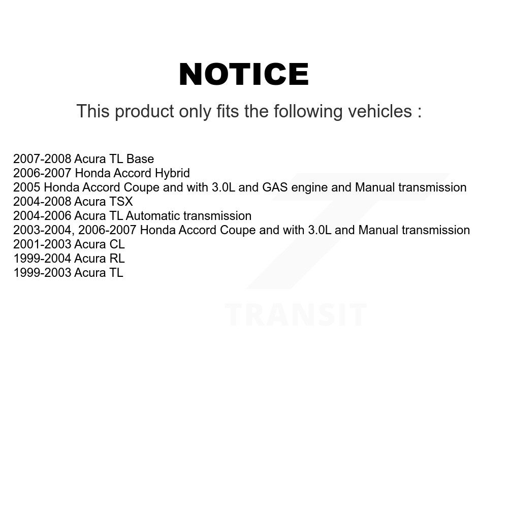 Front Rear Ceramic Disc Brake Pads Kit For Honda Accord Acura TL TSX CL RL KNF-100211 - Image 2