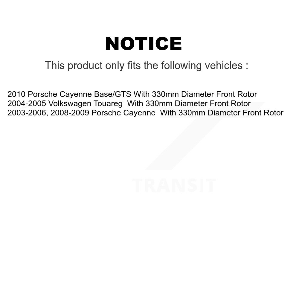 Front Rear Semi-Metallic Disc Brake Pads Kit For Porsche Cayenne Volkswagen Touareg KNF-100229 - Image 2