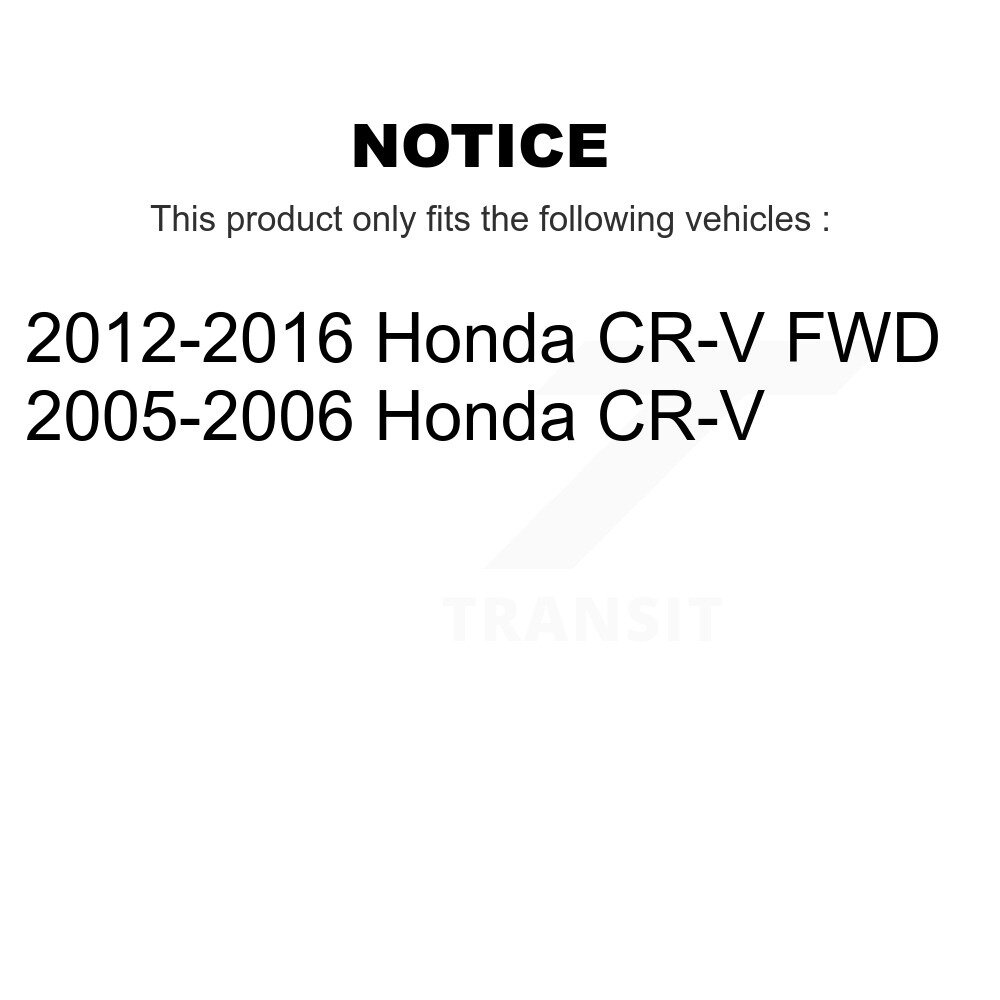 Front Rear Ceramic Disc Brake Pads Kit For Honda CR-V KNF-100313 - Image 2