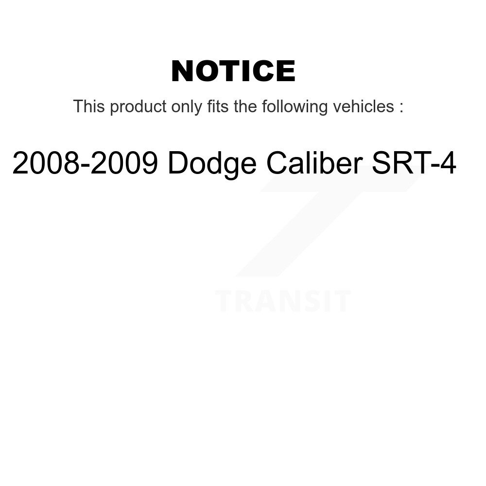 Front Rear Ceramic Disc Brake Pads Kit For 2008-2009 Dodge Caliber SRT-4 KNF-100332 - Image 2