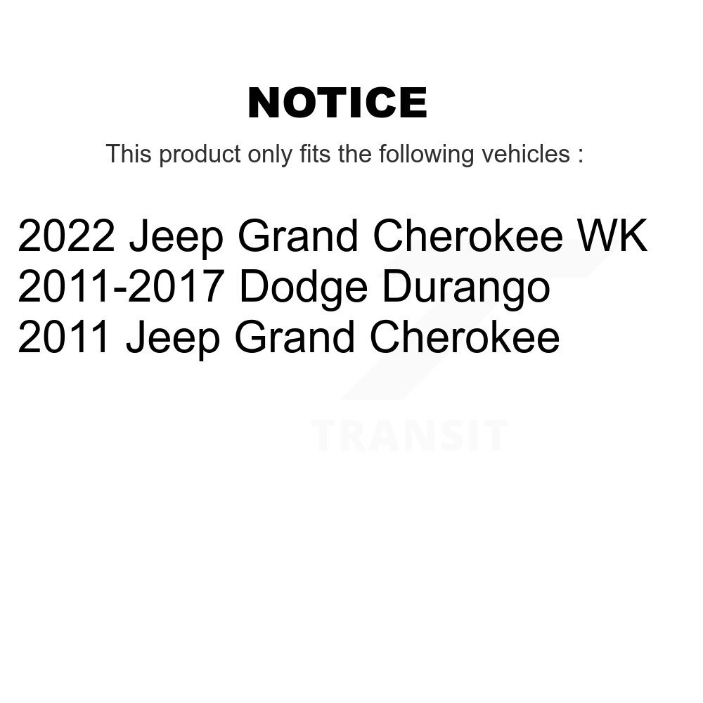 Front Rear Ceramic Disc Brake Pads Kit For Dodge Durango Jeep Grand Cherokee WK KNF-100402 - Image 2