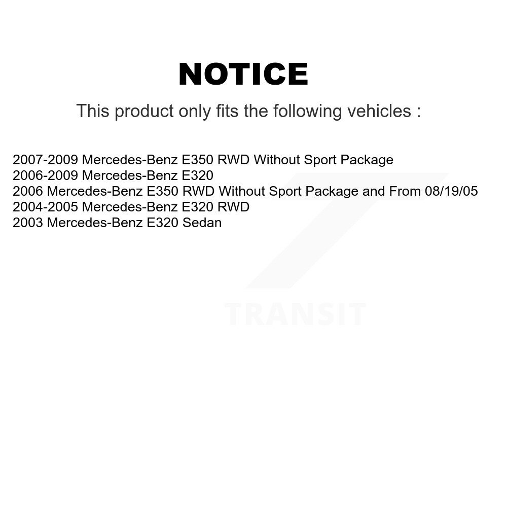 Front Rear Semi-Metallic Disc Brake Pads Kit For Mercedes-Benz E320 E350 KNF-100420 - Image 2