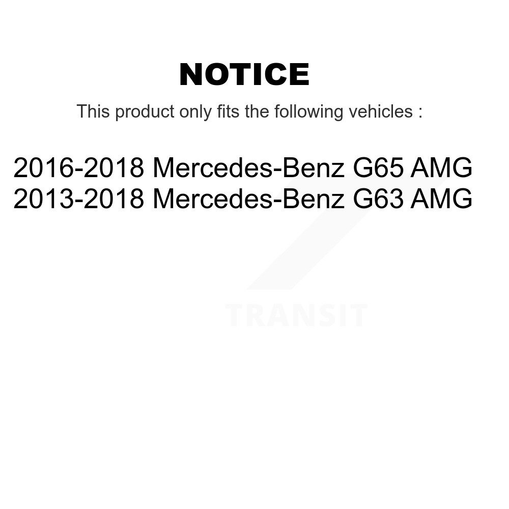 Front Rear Semi-Metallic Disc Brake Pads Kit For Mercedes-Benz G63 AMG G65 KNF-100543 - Image 2
